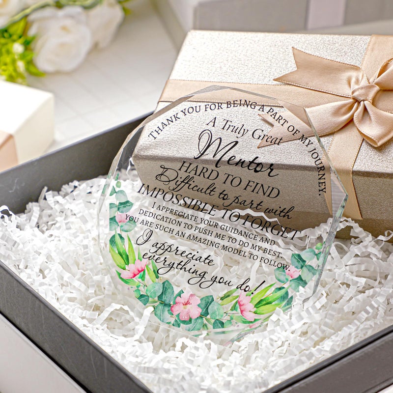 Yinder Acrylic Keepsake Signage (Beautiful Style)  4.72 x 4.72 x 0.39 inches  for Women Leaders  Colleagues  Teachers  Friends  CNA Week  Office  Home  Durable  Clear Printing - Image 1