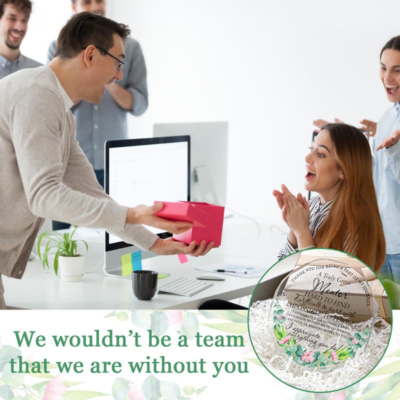 Yinder Acrylic Keepsake Signage (Beautiful Style)  4.72 x 4.72 x 0.39 inches  for Women Leaders  Colleagues  Teachers  Friends  CNA Week  Office  Home  Durable  Clear Printing - Image 3