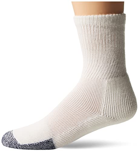 Thorlos Mens Bx Max Cushion Crew Basketball-socks, White, X-Large US - Image 1