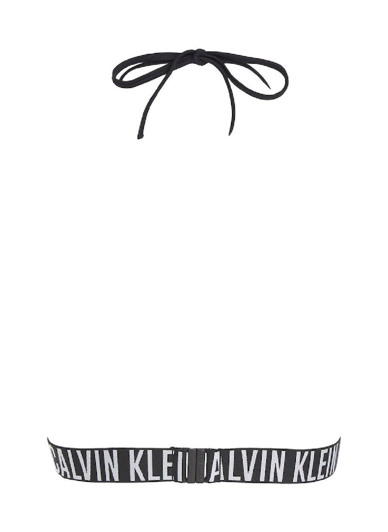 CALVIN KLEIN - Calvin Klein Women's Bikini Top - Triangle - Swimwear - Polyamide , Black - Image 1