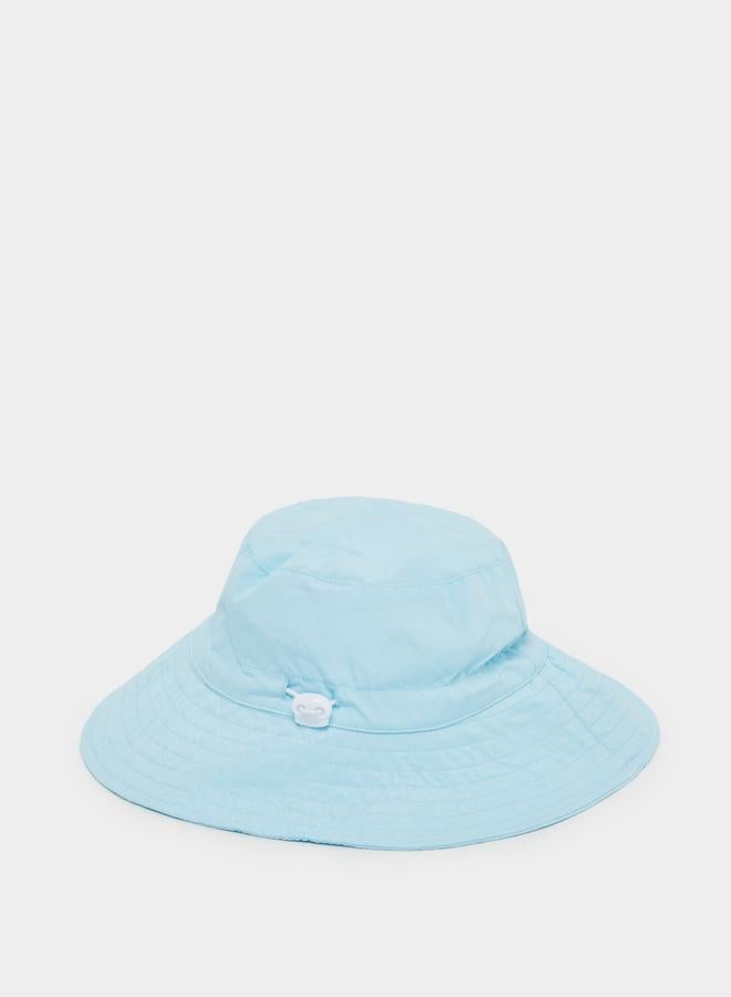 Styli Styli Solid Bucket Hat with Badge Details  - Image 2