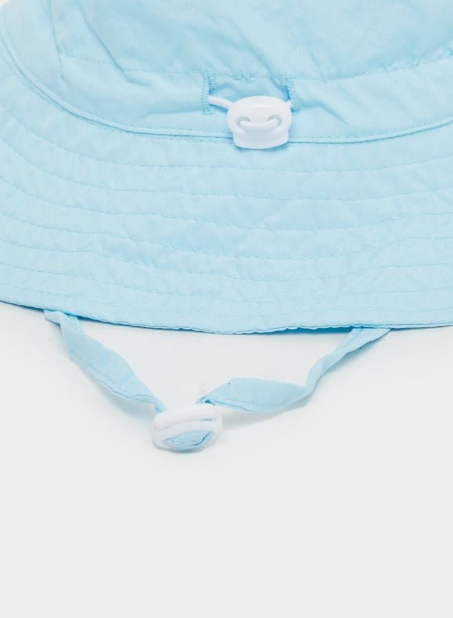 Styli Styli Solid Bucket Hat with Badge Details  - Image 5