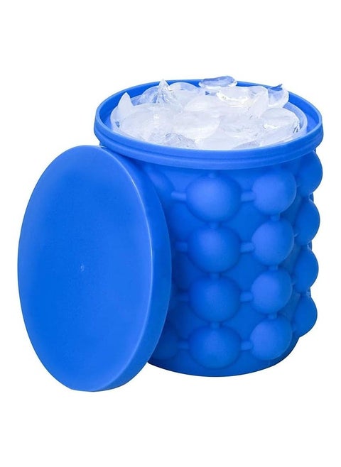 The Ultimate Ice Cube Maker Silicone Bucket With Lid Makes Small Size Nugget Ice Chips For Soft Drinks On Ice Cylinder Ice Trays Crushed Ice Cup Maker Mold