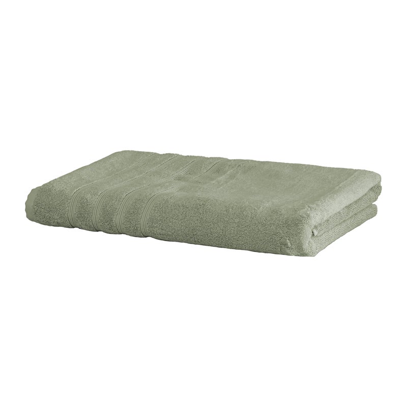 Mosobam Luxury Turkish Towels Bath Sheets 35X70 Seagrass Green Oversize 700 GSM Bamboo Viscose  Aegean Turkish Combed Cotton