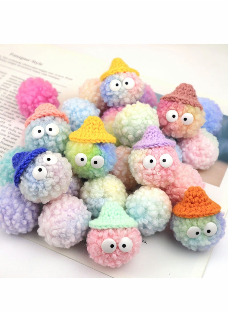 Excefore - Random Plush Shoe Decorations Charms, Cute Charms for croc Bracelets Wristband Colorful Beauty croc jibbed charms Bracelet Decorations Party Gifts for Girls Boys Adult and Kid - Image 1