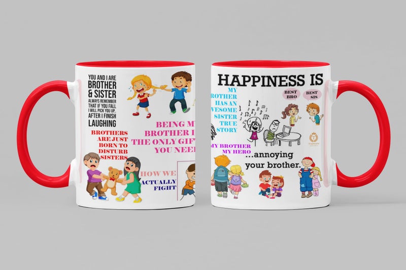 TAJNAN Coffee Mug for Brother (350ml,Multicolor) - Image 1