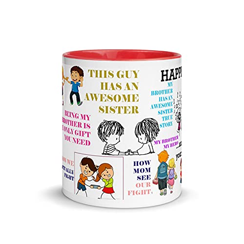 TAJNAN Coffee Mug for Brother (350ml,Multicolor) - Image 3