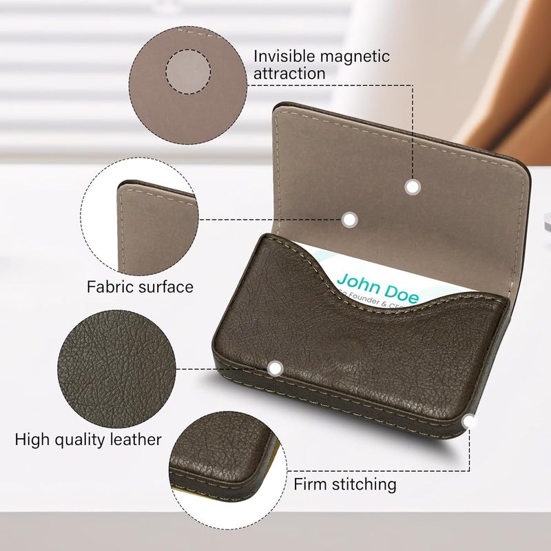 AI-DEE RFID Blocking Wallet - Minimalist Leather Business Credit Card Holder (A65-01) - Image 3