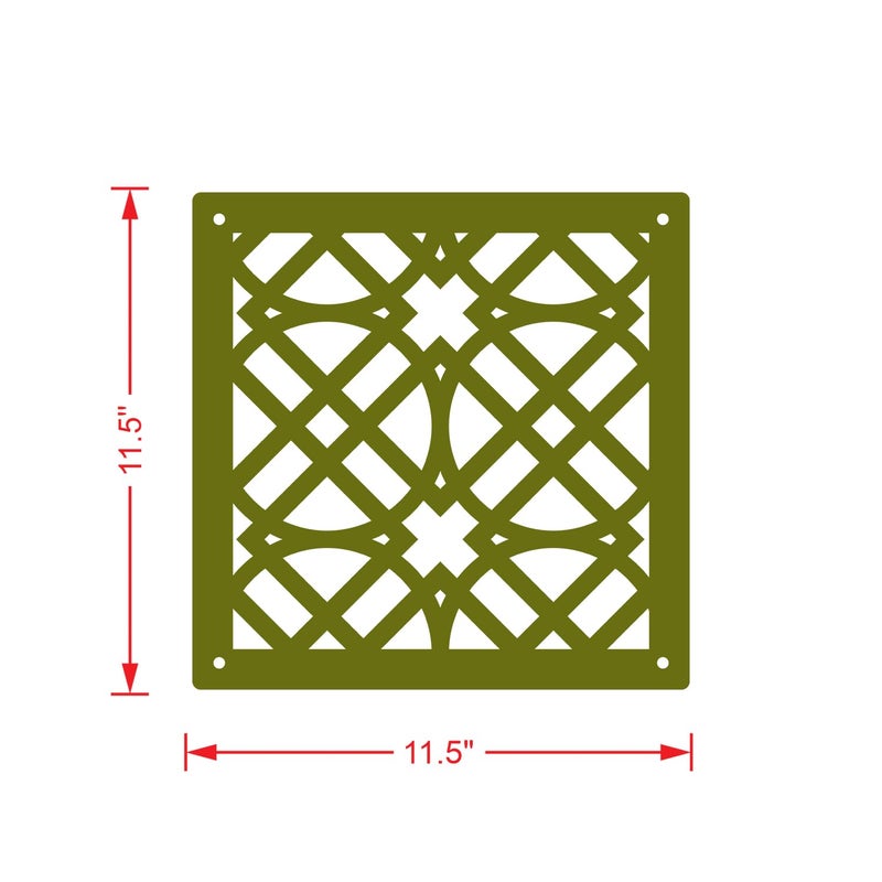 Olive Tree Olive Tree 12Pcs Hanging Room Divider Panel Modern Hanging Screen Partition for Home Decoration Living Room 115 x 115 12 PanelsOTD9091  - Image 3