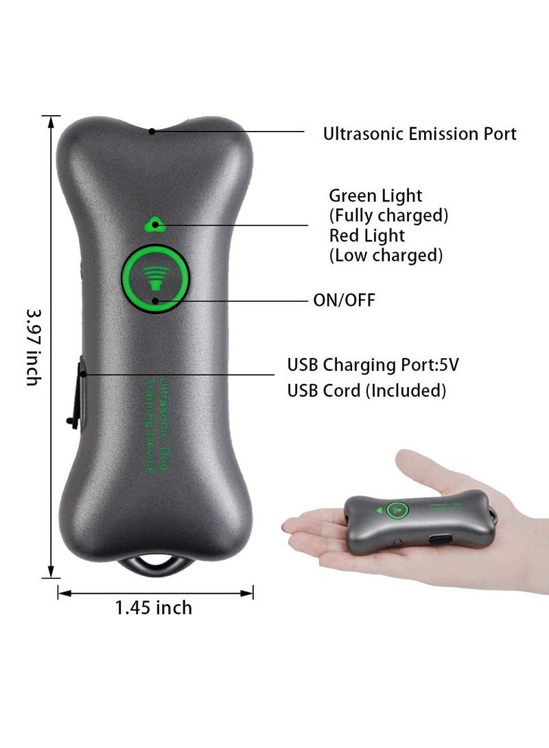 Handheld Dog Repellent, Ultrasonic Anti Barking Device, Ultrasonic Dog Bark Deterrents to Stop Dog Barking and Control Dog Barking, Handheld Devices with Dual Frequency for Training Dog (Green) - Image 3