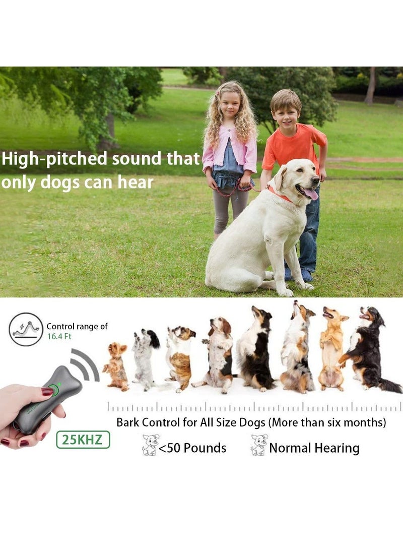 Handheld Dog Repellent, Ultrasonic Anti Barking Device, Ultrasonic Dog Bark Deterrents to Stop Dog Barking and Control Dog Barking, Handheld Devices with Dual Frequency for Training Dog (Green) - Image 2