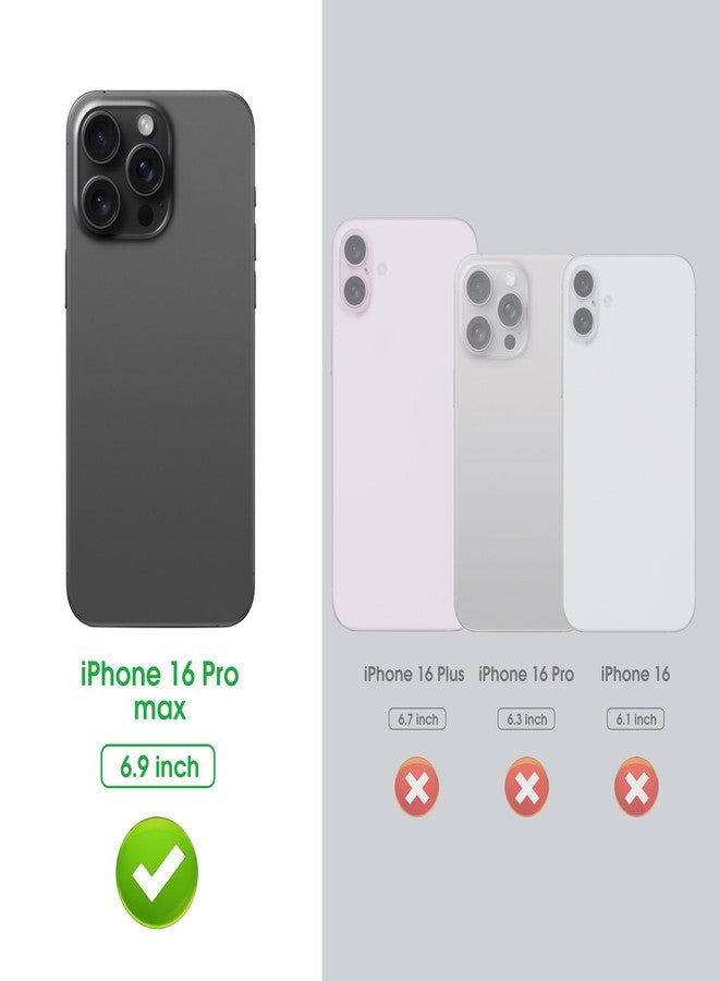 Arae Magnetic Designed for iPhone Case, Compatible with Magsafe, Drop Camera Protection, Anti-Scratch Slim, Luxury Leather Aluminum Case (Black, iPhone 16 Pro Max) - Image 2