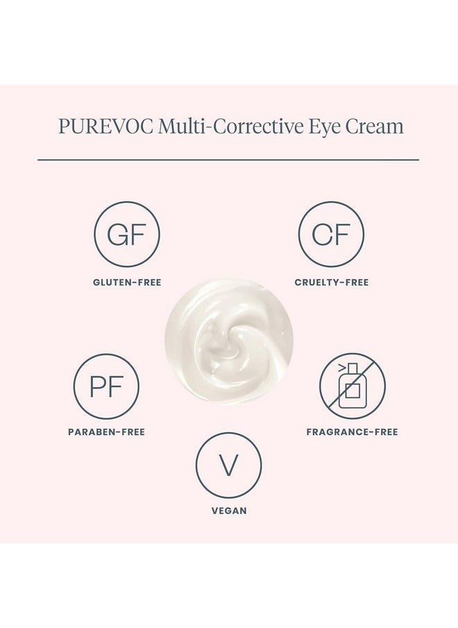 Wonderskin - Purevoc Eye Cream For Dark Circles And Puffiness 0.5 Oz Under Eye Cream For Women And Men With Mango & Shea Butter Squalane Fragrancefree Caffeine Eye Cream - Image 1