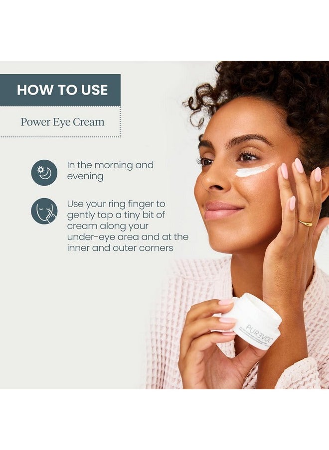 Wonderskin - Purevoc Eye Cream For Dark Circles And Puffiness 0.5 Oz Under Eye Cream For Women And Men With Mango & Shea Butter Squalane Fragrancefree Caffeine Eye Cream - Image 1