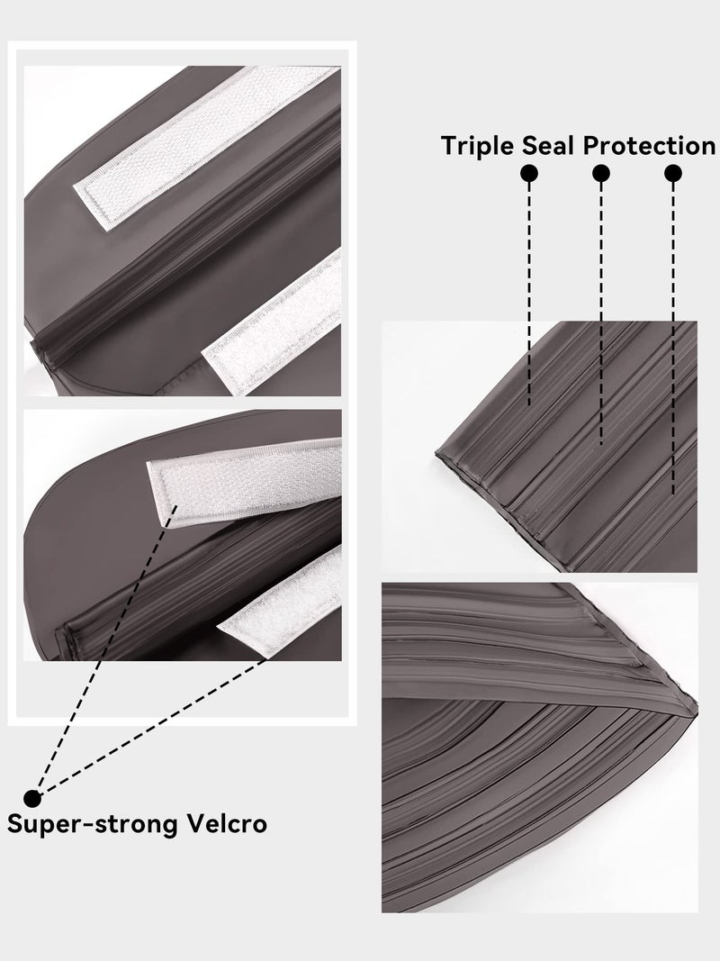 Heeta حقيبة مائية مقاومة للماء من هيتا 2-pack مع حزام خصر، حقيبة جافة قابلة للمس الشاشة مع حزام قابل للتعديل للهاتف والأشياء الثمينة للتجديف والسباحة والغوص وركوب القوارب وصيد السمك وركوب الأمواج والشاطئ (أسود ورمادي) - Image 5
