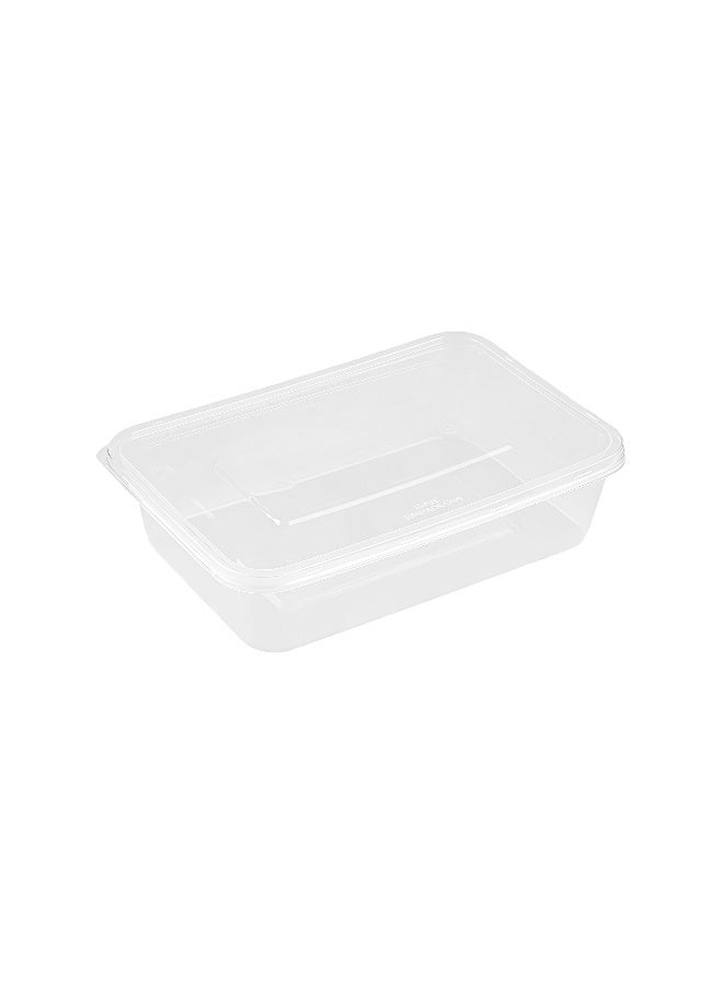 packwell مجموعة حاويات الطعام المستطيلة من باكويل للميكروويف، 500 مل، 750 مل، 1000 مل مع أغطية 15 قطعة 5 قطع لكل منها - Image 5