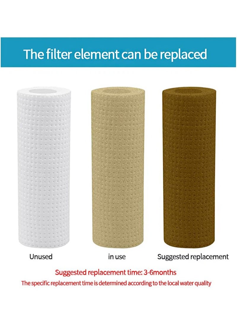 Aikanbo Integrated Household Pre-Filter PP Cotton Filter, Washing Machine, Water Heater, Shower Rain Flower Filter, Pre-Filter(Filter + 2 chlorine removal filters)  - Image 4