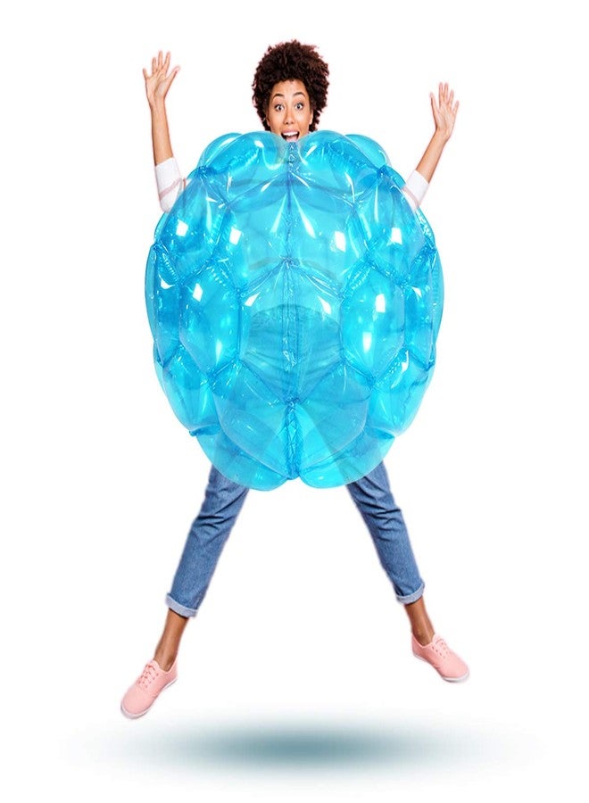 SUNSHINEMALL 2 Pack Inflatable Bumper Balls for Kids & Adults - Giant Zorb Balls (36" Red + Blue) - Image 3