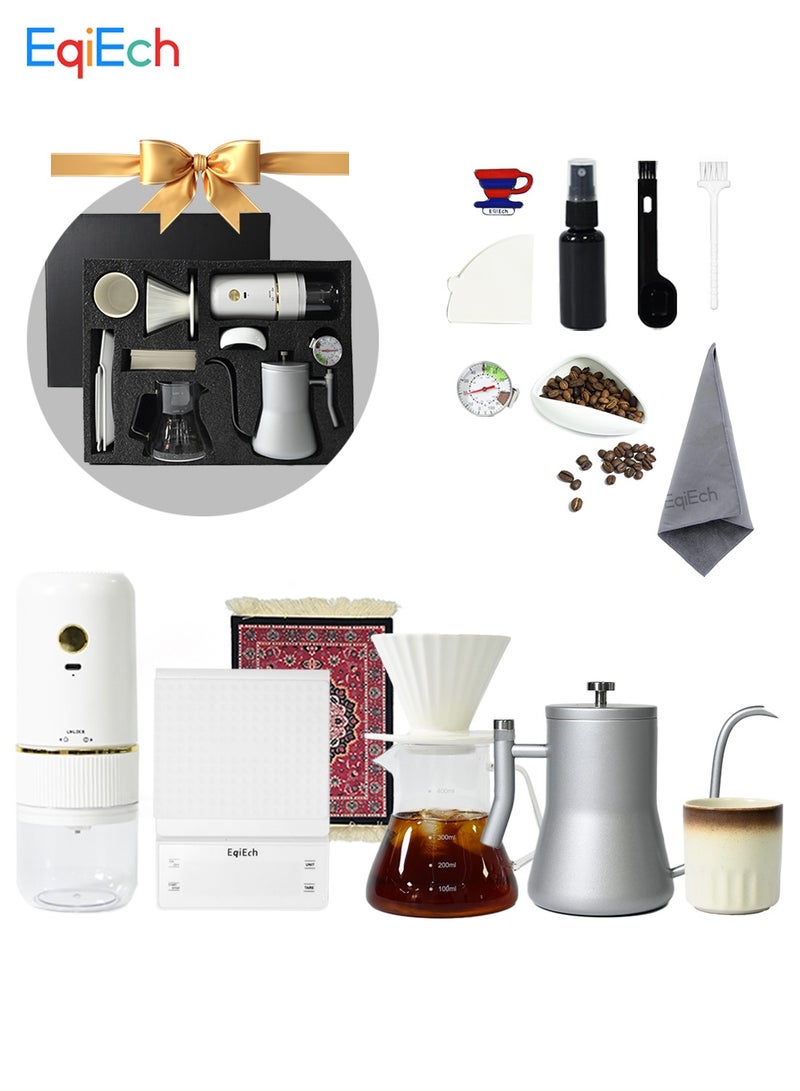 ايكي ايك V60 مجموعة 15 قطعة صانع قهوة قهوة قهوة كهربائية مع مربع هدايا - Image 1