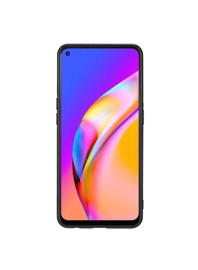 اس-توب جراب لهاتف OPPO A94 مصنوع من البولي يوريثان الحراري + جراب مغناطيسي مقاوم للصدمات مع فتحة للبطاقات وحامل - Image 3