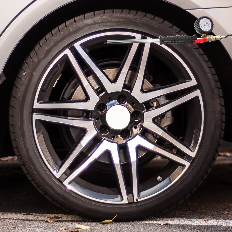 🚗 مقياس ضغط إطارات مع هواء للدراجات النارية - Image 2