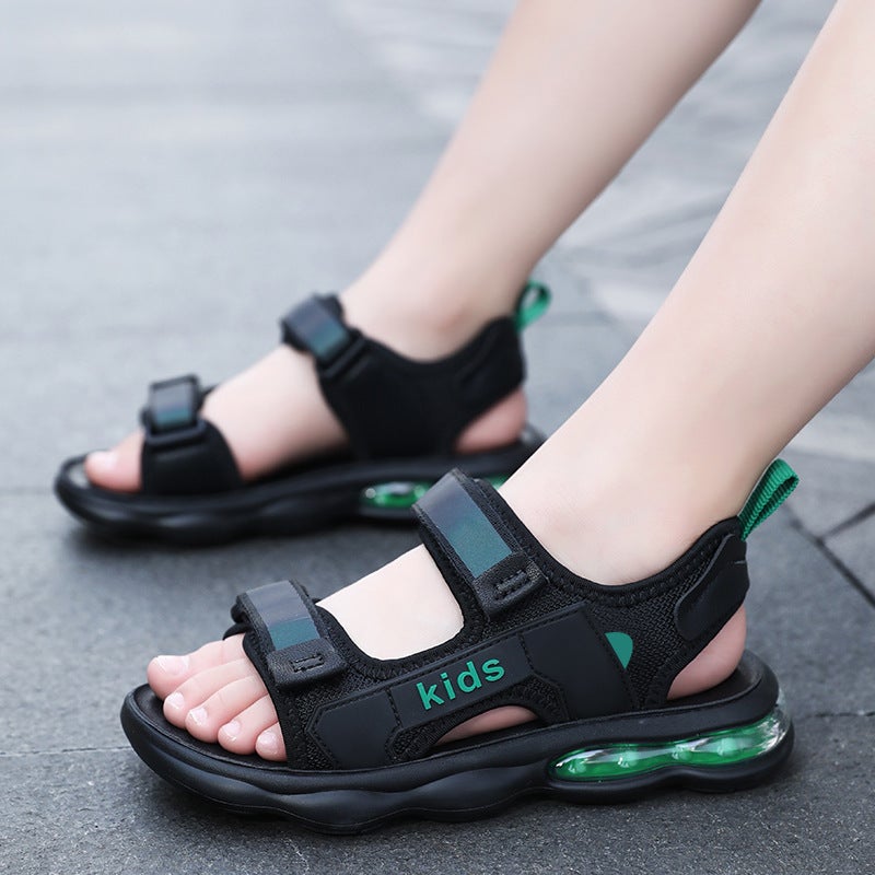 Boys Sandals Summer Children'S Sports Non-Slip Beach Shoes Medium And Large Boys Soft Bottom Sandals Summer Style - Image 4