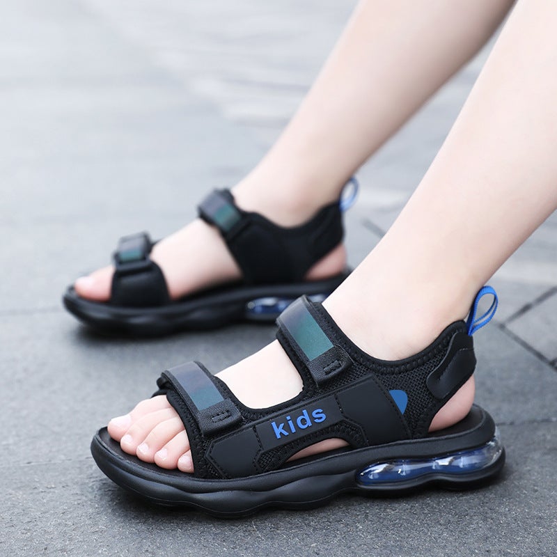Boys Sandals Summer Children'S Sports Non-Slip Beach Shoes Medium And Large Boys Soft Bottom Sandals Summer Style - Image 3