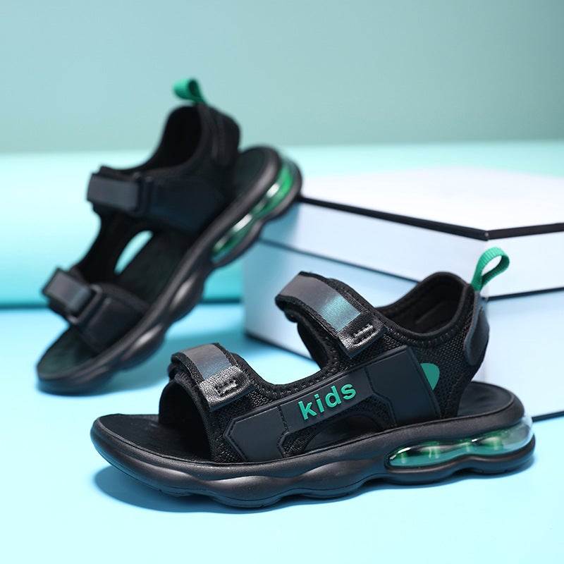 Boys Sandals Summer Children'S Sports Non-Slip Beach Shoes Medium And Large Boys Soft Bottom Sandals Summer Style - Image 2