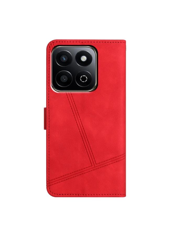 S-TOP Case For Honor X7C 4G / 200 Smart Skin-feel Stitching Leather Phone Case - Image 3