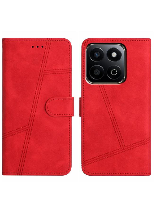 S-TOP Case For Honor X7C 4G / 200 Smart Skin-feel Stitching Leather Phone Case - Image 1