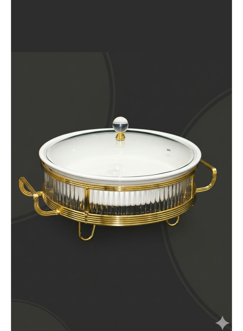 Buffet warmer, round serving dish, 12 cm - Image 1