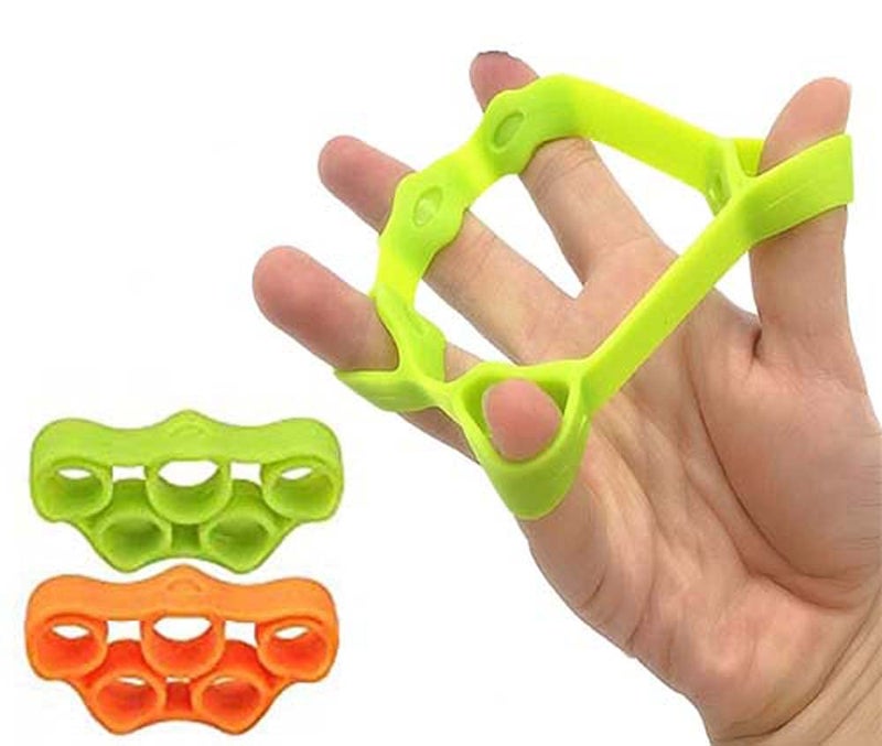 GTC Hand Strengtheners Bands Stretcher Exerciser Trainer Forearm Grip Workout for Hand Strengthening Exercise and Stress Relief Multicolor RF-5 (Pack of 2) - Image 1
