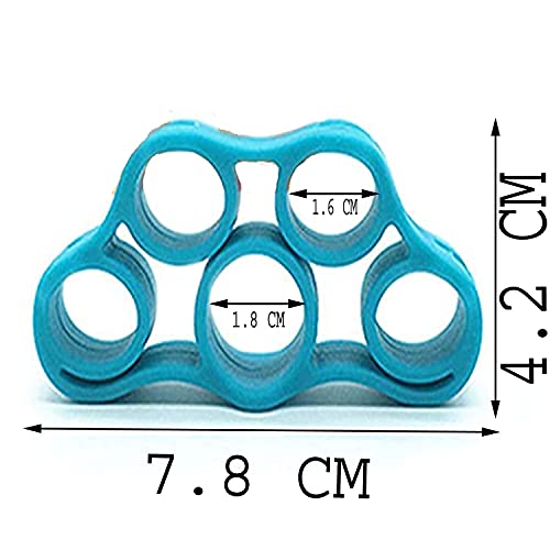 GTC Hand Strengtheners Bands Stretcher Exerciser Trainer Forearm Grip Workout for Hand Strengthening Exercise and Stress Relief Multicolor RF-5 (Pack of 2) - Image 4