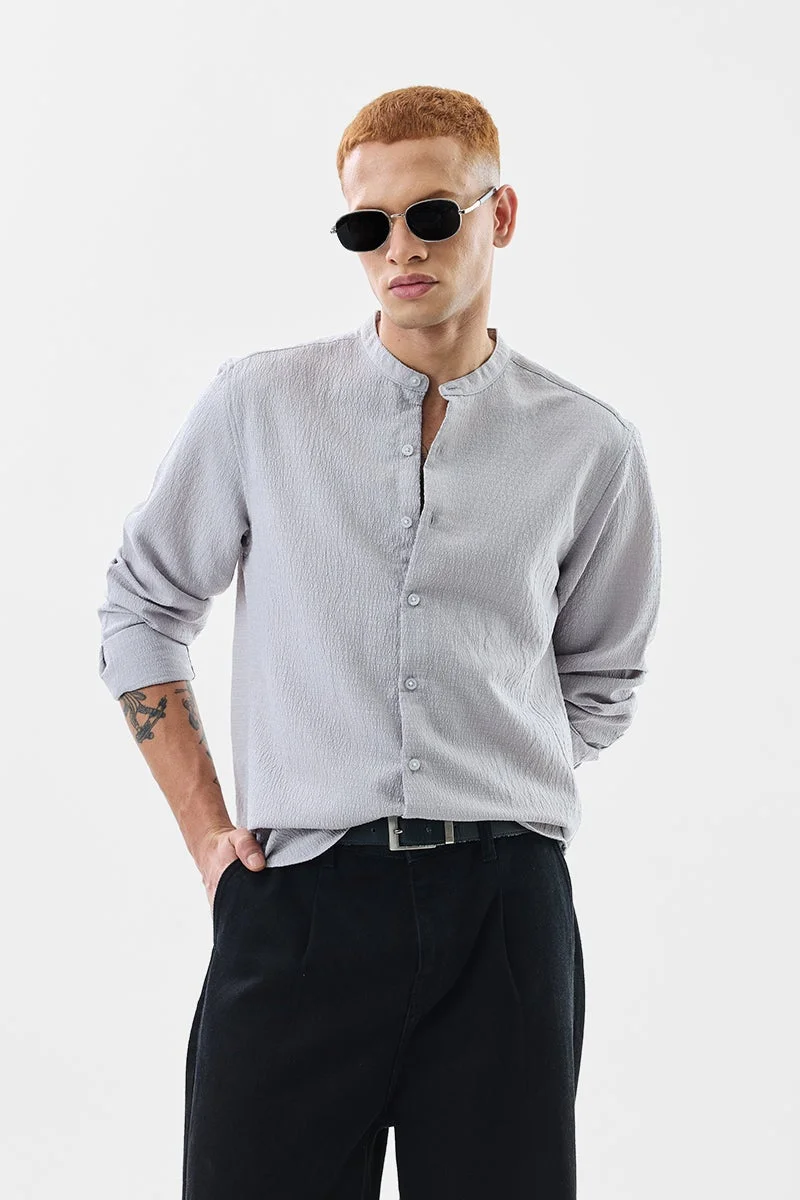 SNITCH Reese Grey Seersucker Shirt