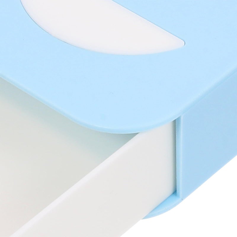 Blue Desk Drawer Organizer Pen Holder Sliding Storage Tray For Office Accessories - Image 4