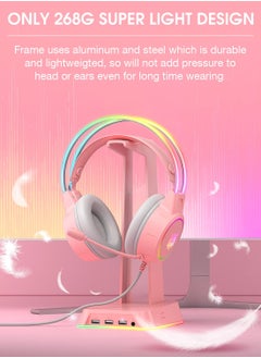 onikuma X15 Pro Wired Professional Gaming Headphone with Mic And LED Light  - Image 3