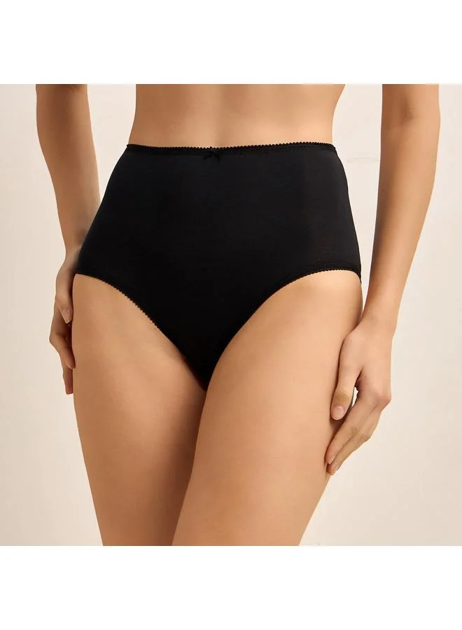 Splash FAV Set of 5   Full Briefs High Waist with Bow Detail