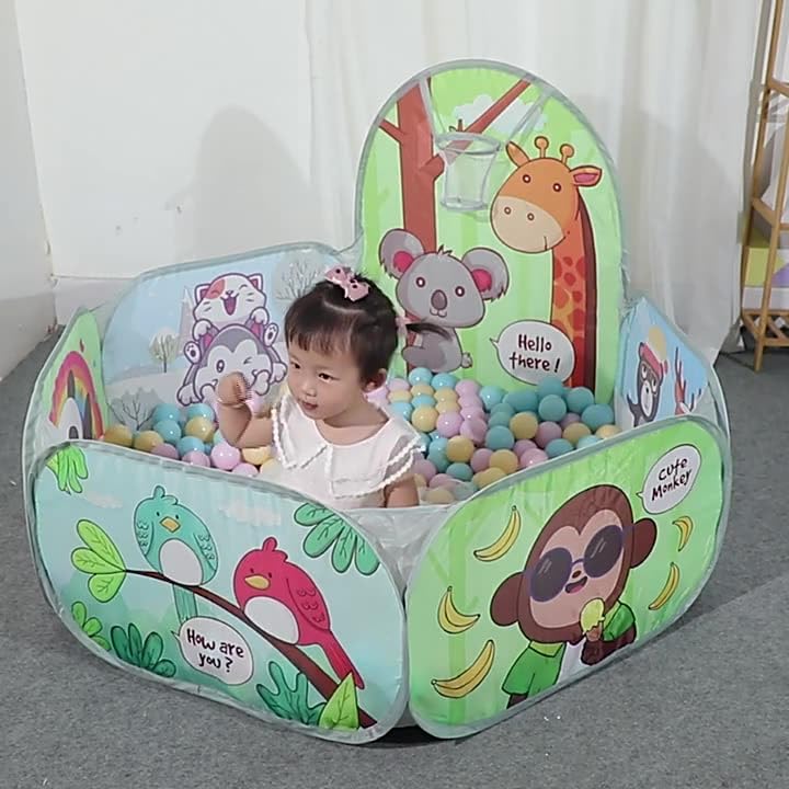 Magicwand ®【Without Balls】 X-X-Large Size Mesh Multi-Colored Cartoon Theme Pop-Up Activity Basket Ball-Pool - Image 3