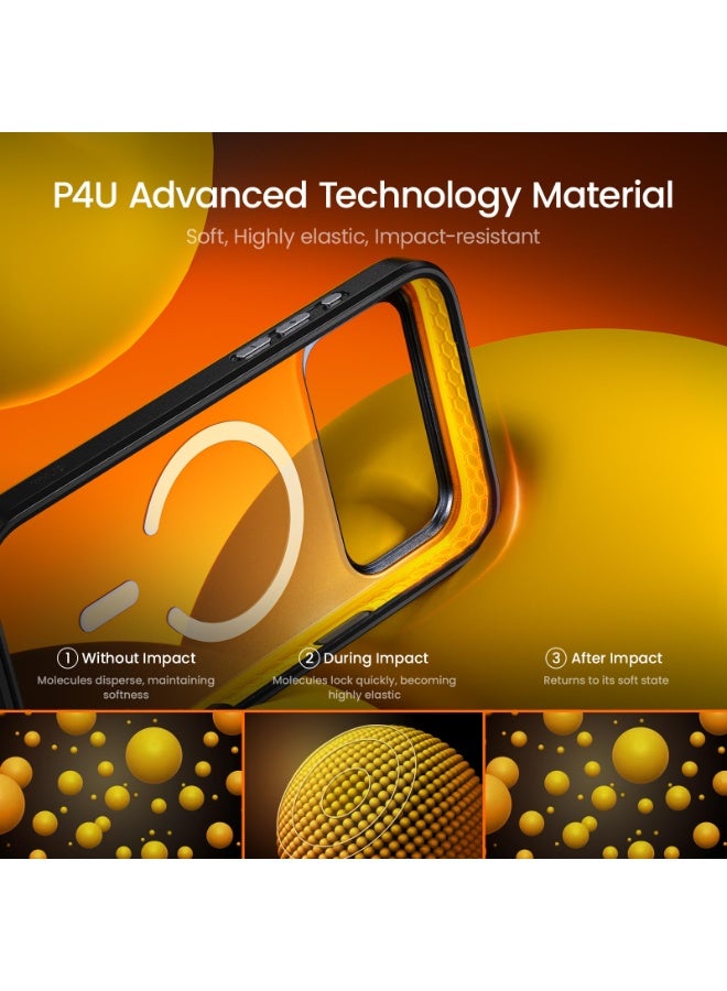  أوهي آوهي جراب مغناطيسي لهاتف آيفون 17 برو ماكس، نحيف ومتوافق مع ماج سيف، مقاوم للصدمات مع حماية بمعيار عسكري (أسود) - Image 3