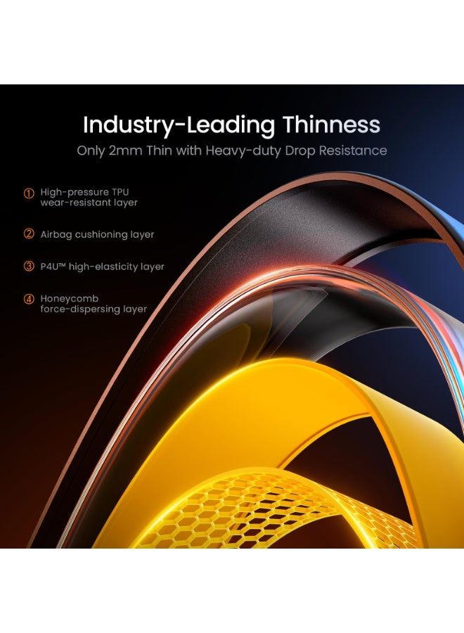  أوهي آوهي جراب مغناطيسي لهاتف آيفون 17 برو ماكس، نحيف ومتوافق مع ماج سيف، مقاوم للصدمات مع حماية بمعيار عسكري (أسود) - Image 5