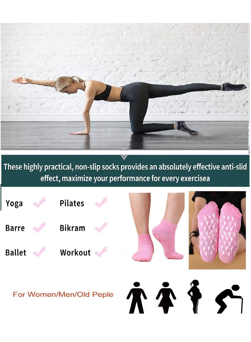 Generic Grip Non Skid Anti Slip Socks For Women And Men, Unisex Used For Yoga, Barre, Ballet, Pilates, Bikram, Workout, Pregnant And Old People Adult Size 35/43 - Image 2