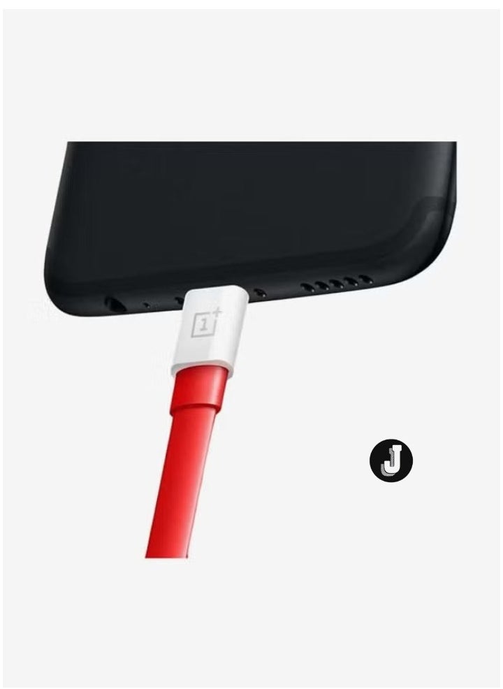 JAJEEK "New Type-C Charging Cable – Red/White, Fast Charging & Data Transfer" - Image 2