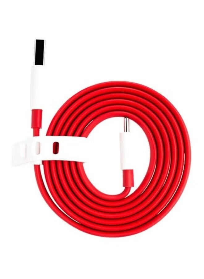 JAJEEK "New Type-C Charging Cable – Red/White, Fast Charging & Data Transfer" - Image 3