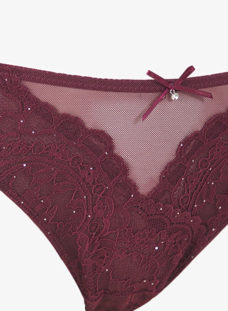 hunkemoller Lace High leg Bikini Bottom - Image 3