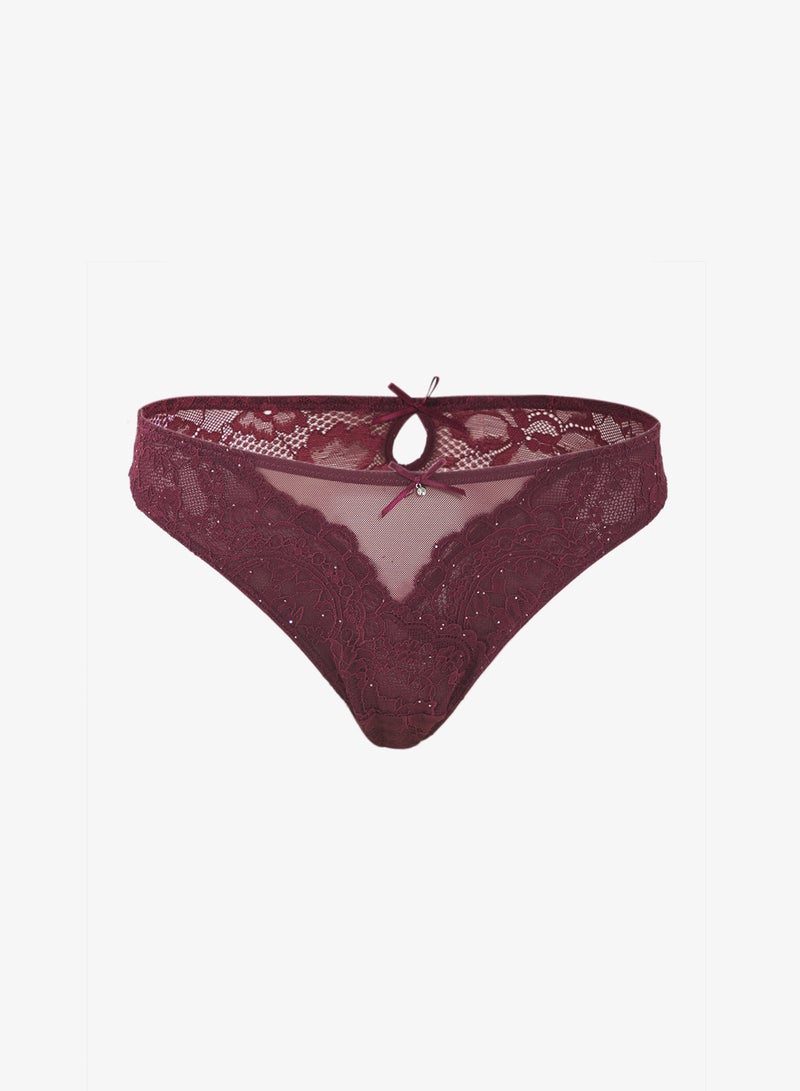 hunkemoller Lace High leg Bikini Bottom - Image 1