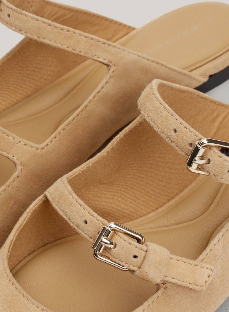 TOMMY HILFIGER Suede Pointed Mules  - Image 4