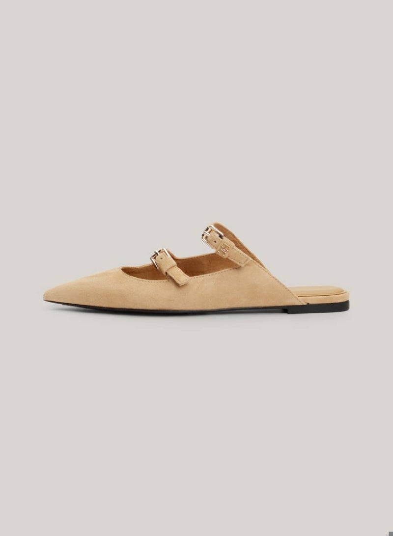 TOMMY HILFIGER Suede Pointed Mules  - Image 5