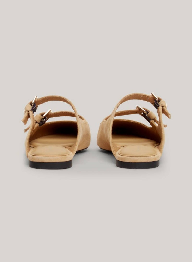 TOMMY HILFIGER Suede Pointed Mules  - Image 2