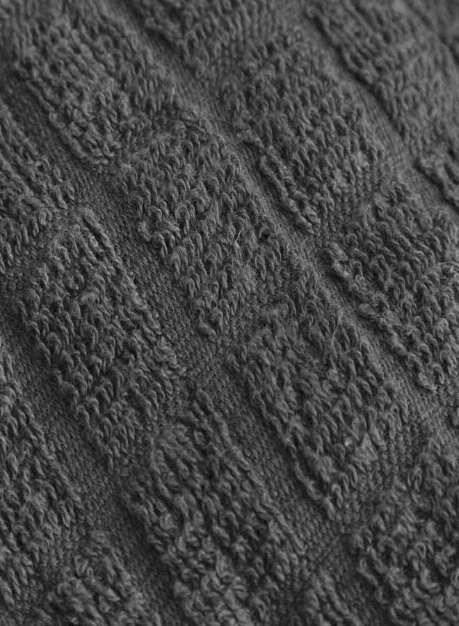 Ritz Premium Kitchen Towel and Dish Cloth Value Set: Highly Absorbent, Super Soft, Long-Lasting, 100% Cotton Checked and Solid Hand Towels, Tea Towels, Bar Towels - 6 Pack, Graphite - Image 3