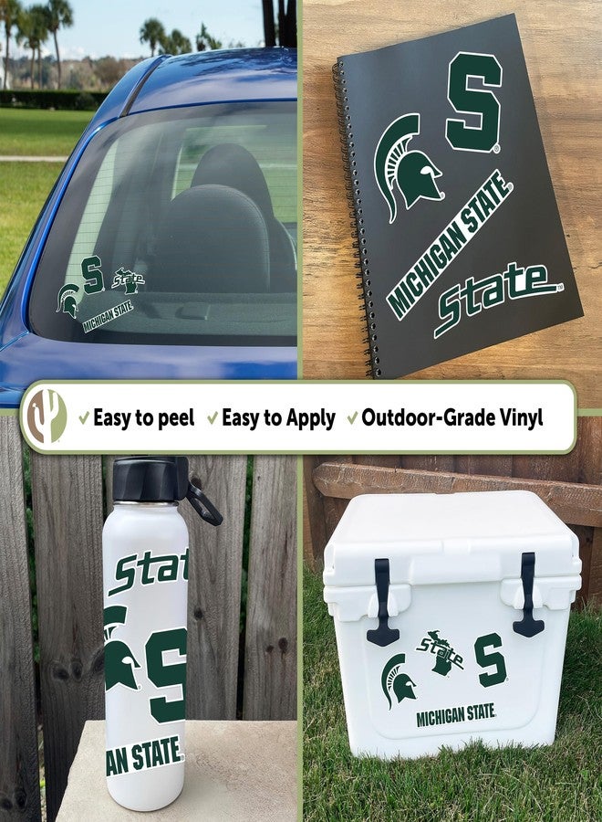 Desert Cactus Michigan State University Sticker Michigan State Spartans Vinyl Decal Laptop Water Bottle Car Scrapbook Sheet (Type 2-3) - Image 3
